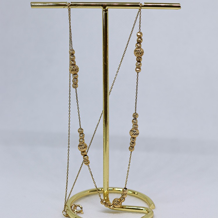 Celebrytka złota – kulki cięcia – Złoto próba 585 - Jubiler Brilliance