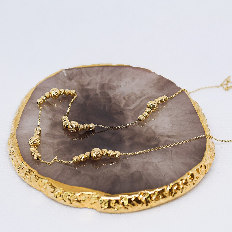 Celebrytka złota – kulki cięcia – Złoto próba 585 - Jubiler Brilliance