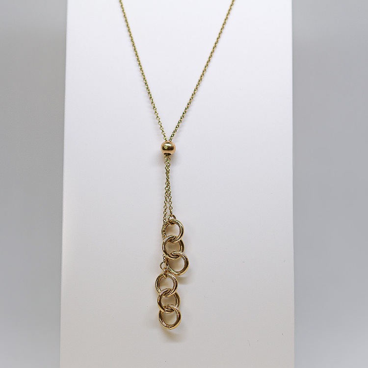 Celebrytka złota – wiszące kółeczka – Złoto próba 585 - Jubiler Brilliance