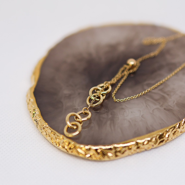 Celebrytka złota – wiszące kółeczka – Złoto próba 585 - Jubiler Brilliance