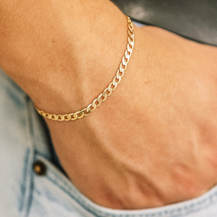 Bransoletka złota – pancerka 4,45g – Złoto próba 585 - Jubiler Brilliance