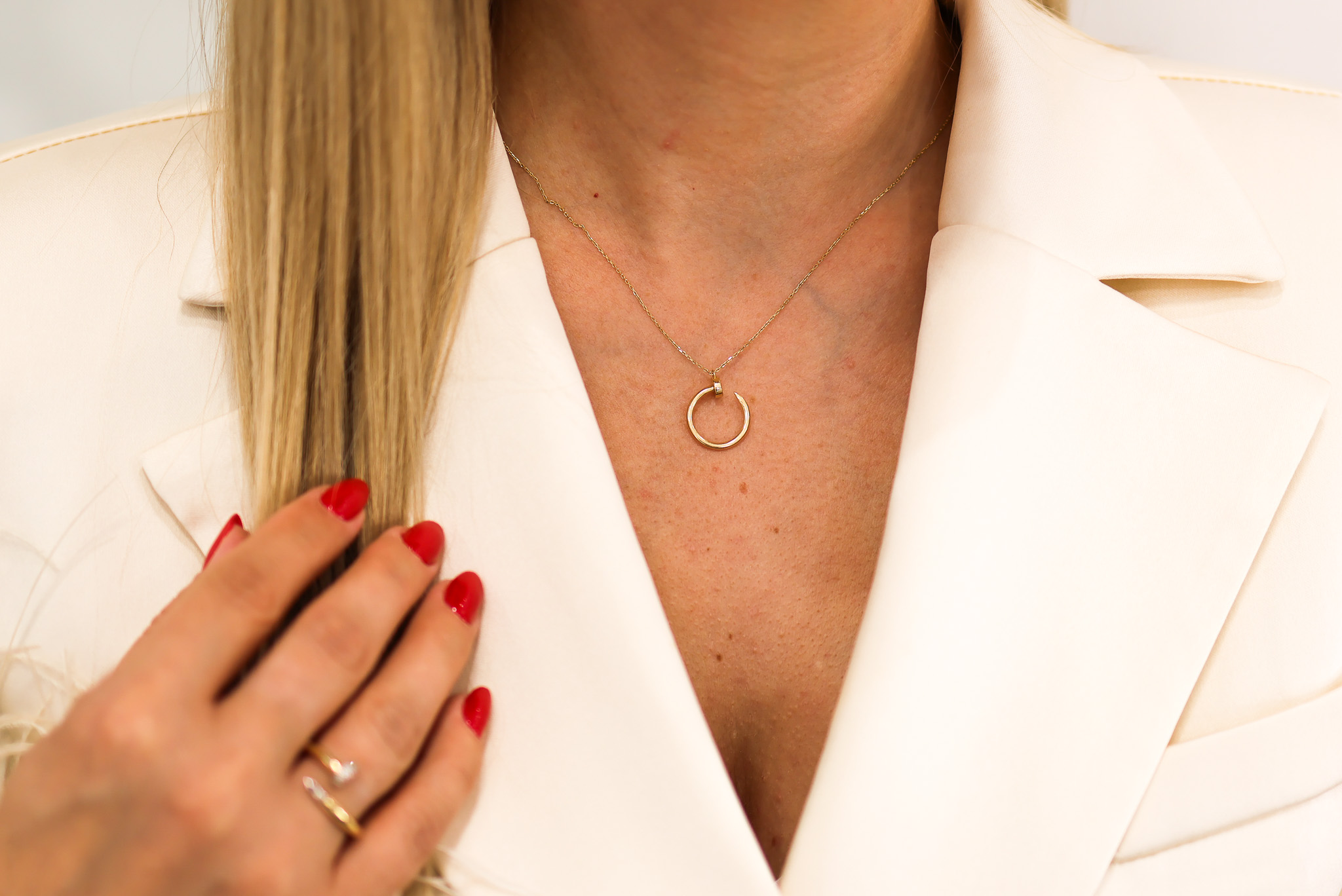 Celebrytka złota – gwóźdź – Złoto próba 585 - Jubiler Brilliance