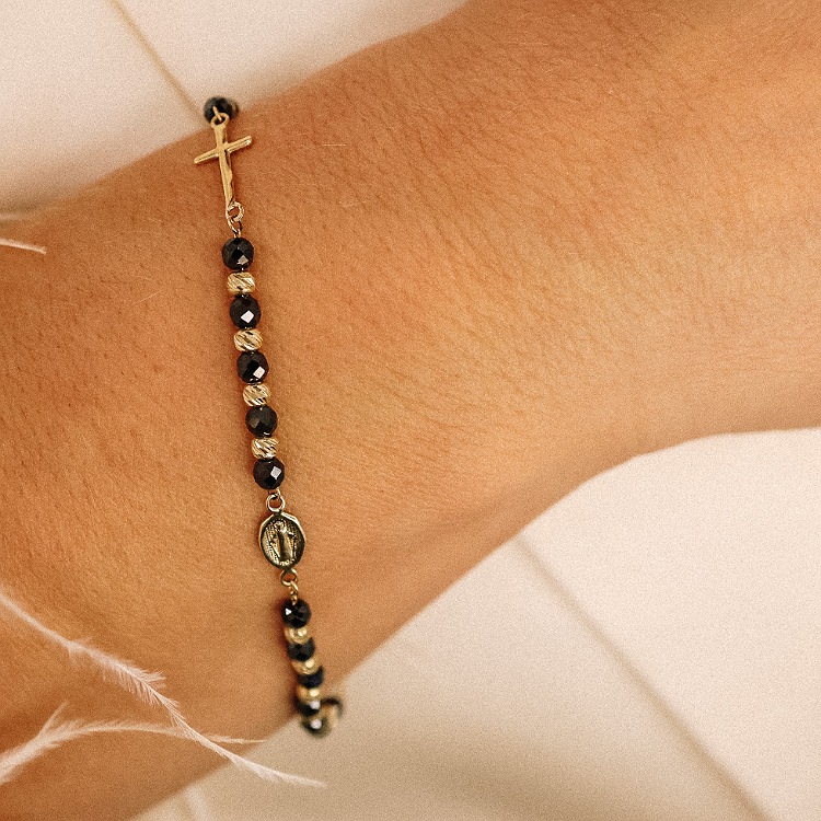 Bransoletka złota – różaniec – Złoto próba 585 - Jubiler Brilliance