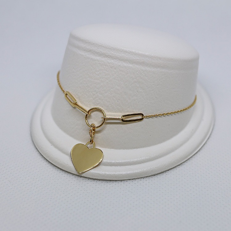 Bransoletka złota – serduszko – Złoto próba 585 - Jubiler Brilliance