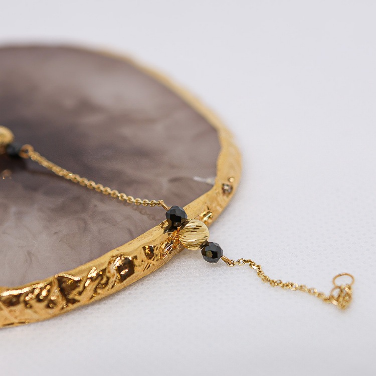 Bransoletka złota z diamentowanymi kulkami – Złoto próba 585 - Jubiler Brilliance