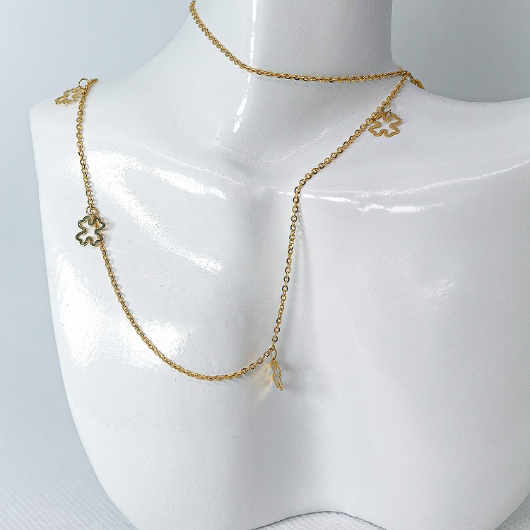 Celebrytka złota – koniczynki – Złoto próba 585 - Jubiler Brilliance