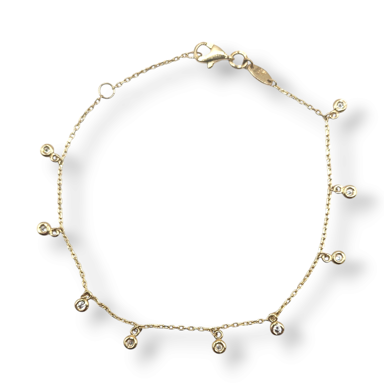 Bransoletka złota z cyrkoniami – Złoto próba 585 - Jubiler Brilliance