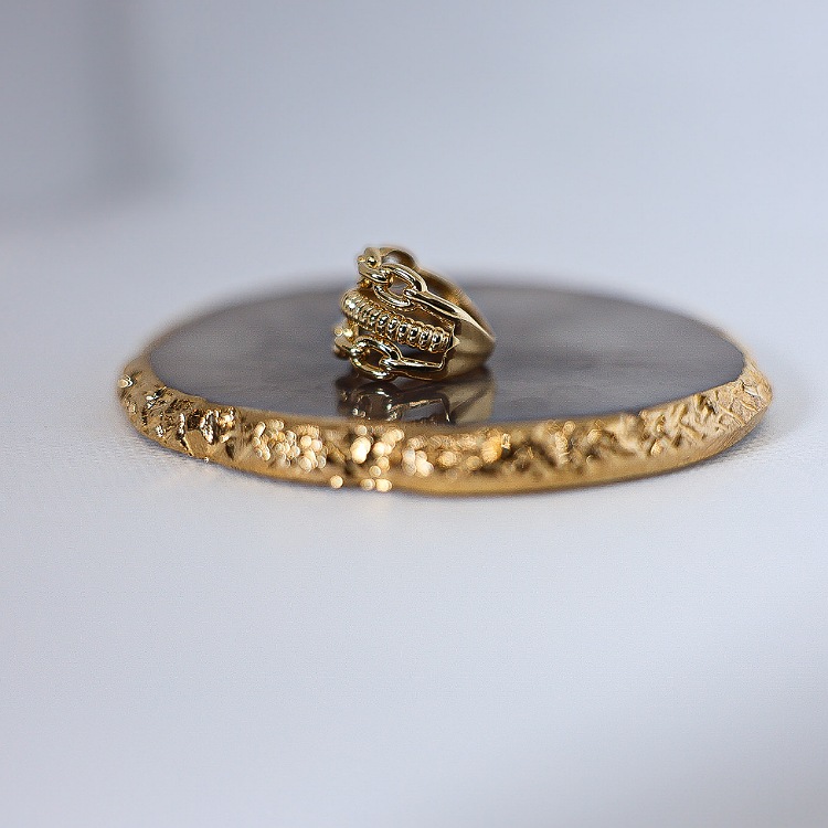 Pierścionek złoty – ogniwka rozmiar 14 – Złoto próba 585 - Jubiler Brilliance