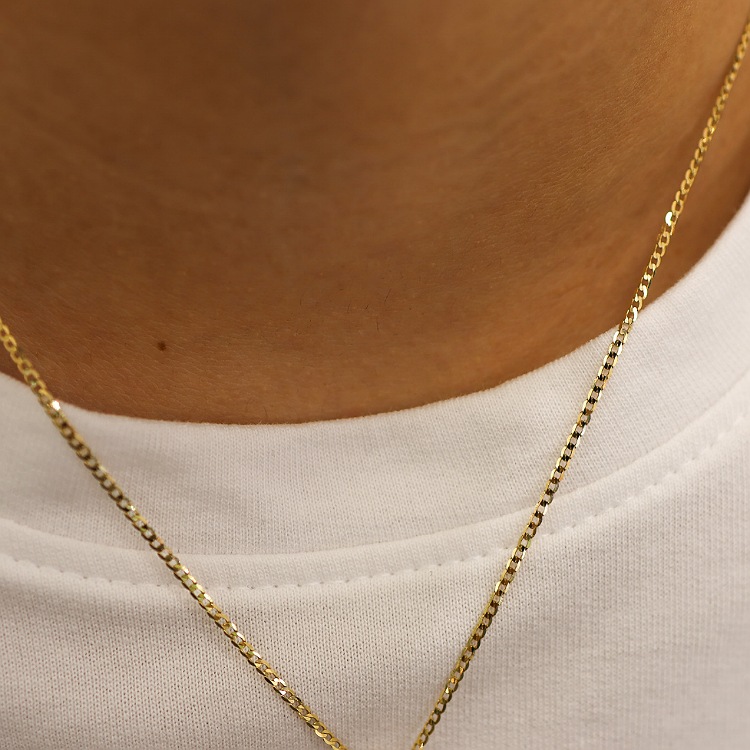 Łańcuszek złoty – pancerka 50cm – Złoto próba 585 - Jubiler Brilliance