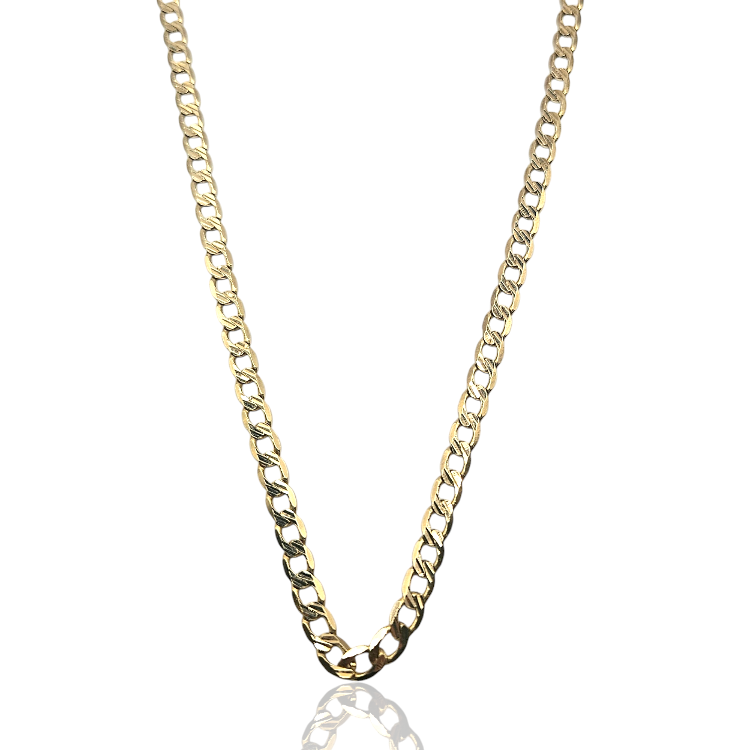 Łańcuszek złoty – pancerka diamentowana – Złoto próba 585