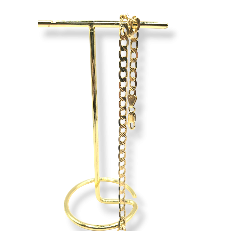 Łańcuszek złoty – pancerka diamentowana – Złoto próba 585 - Jubiler Brilliance