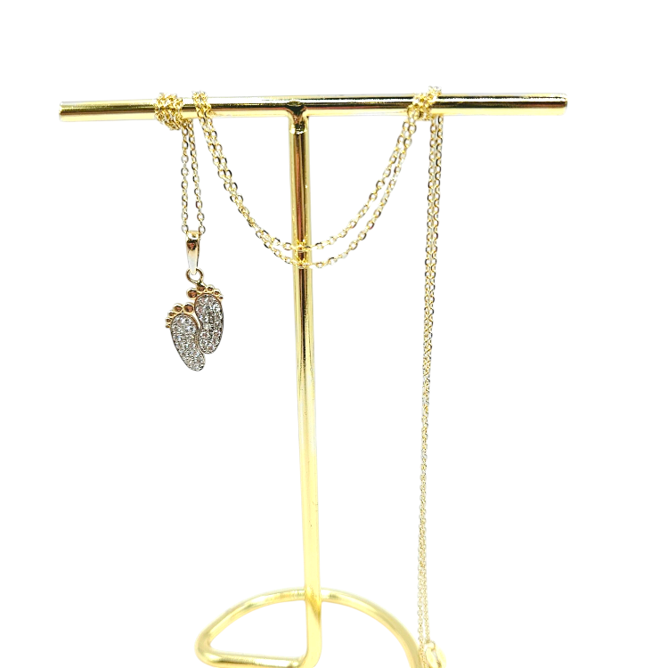 Zawieszka złota – stópki – Złoto próba 585 - Jubiler Brilliance