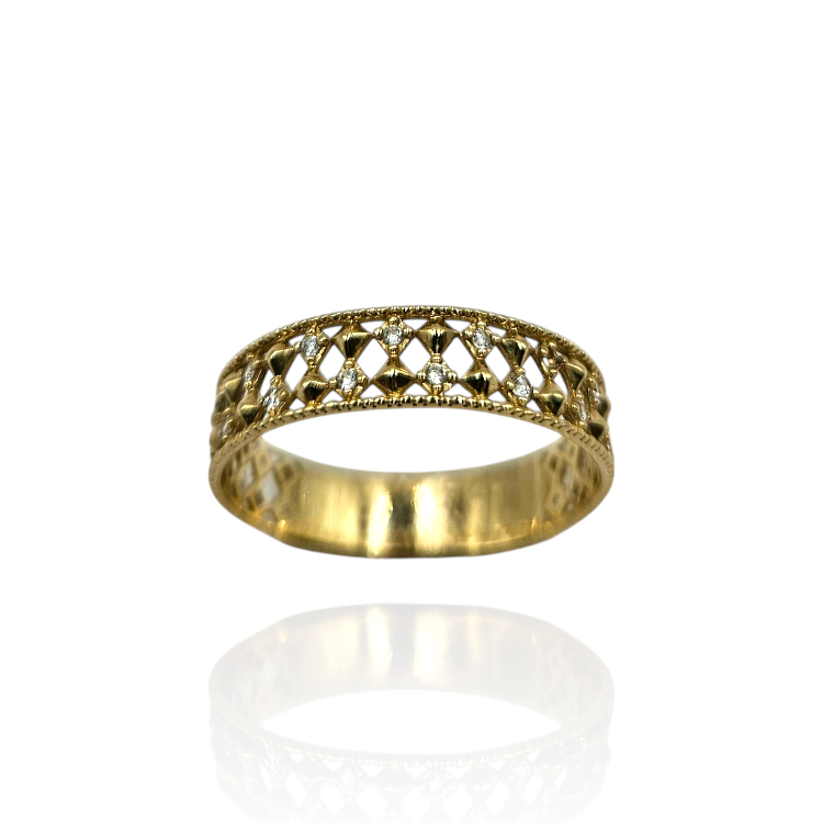 Pierścionek złoty – obrączka rozmiar 20 – Złoto próba 585 - Jubiler Brilliance