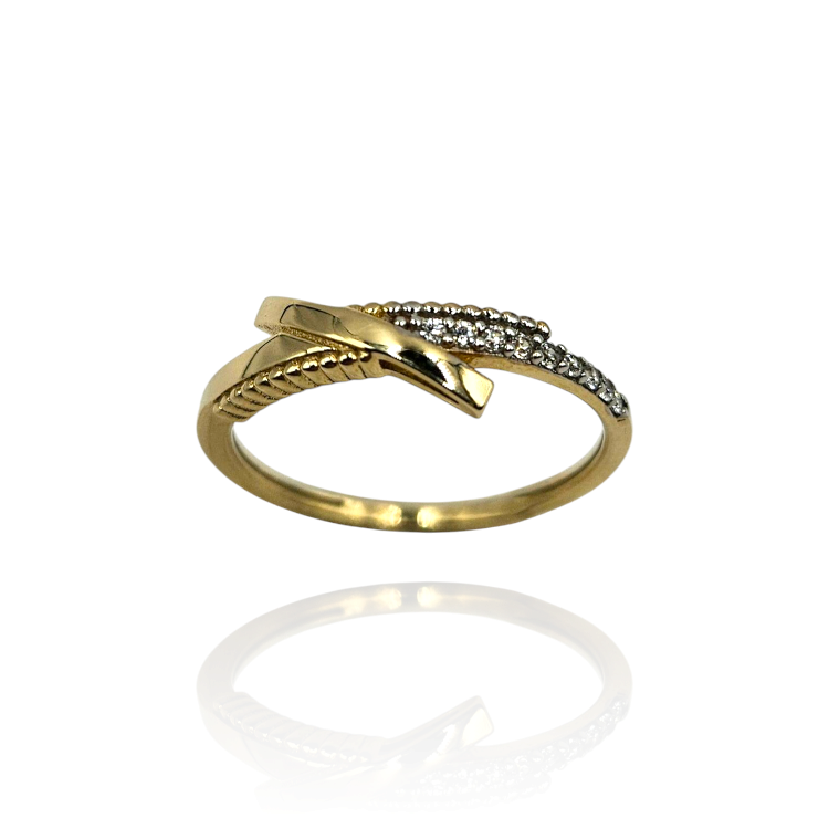 Pierścionek złoty – przecinek rozmiar 9 – Złoto próba 585 - Jubiler Brilliance