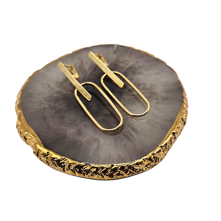 Kolczyki złote – ogniwo – Złoto próba 585 - Jubiler Brilliance