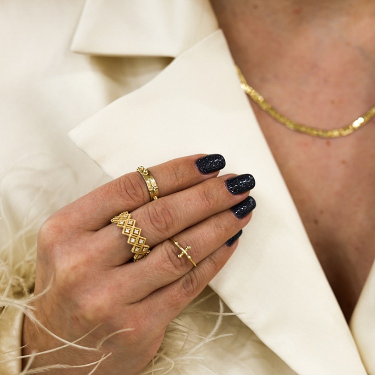 Pierścionek złoty – korona rozmiar 20 – Złoto próba 585 - Jubiler Brilliance