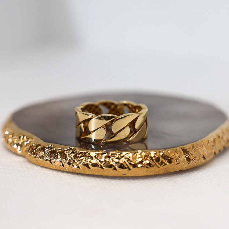 Pierścionek złoty – pancerka rozmiar 21 – Złoto próba 585 - Jubiler Brilliance