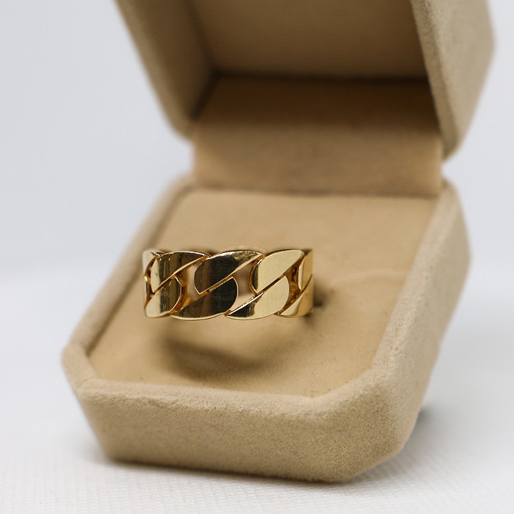 Pierścionek złoty – pancerka rozmiar 21 – Złoto próba 585 - Jubiler Brilliance