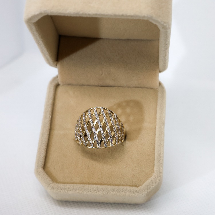 Pierścionek złoty – koszyczek rozmiar 16 – Złoto próba 585 - Jubiler Brilliance