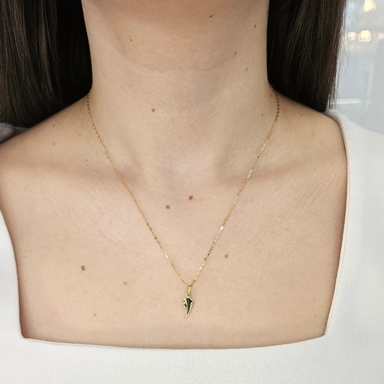 Komplet złoty – łańcuszek gucci + medalik – Złoto próba 585 - Jubiler Brilliance