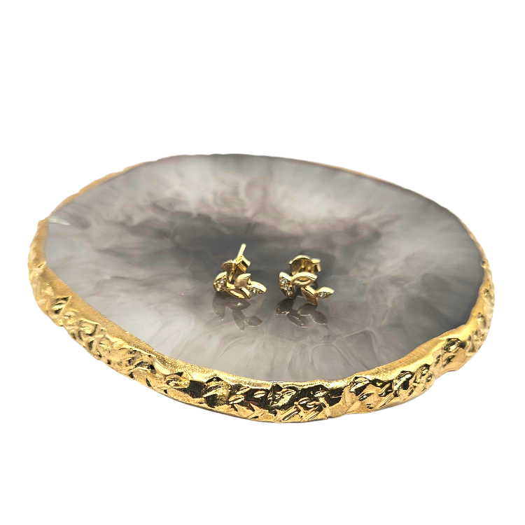 Kolczyki złote – listki – Złoto próba 585 - Jubiler Brilliance