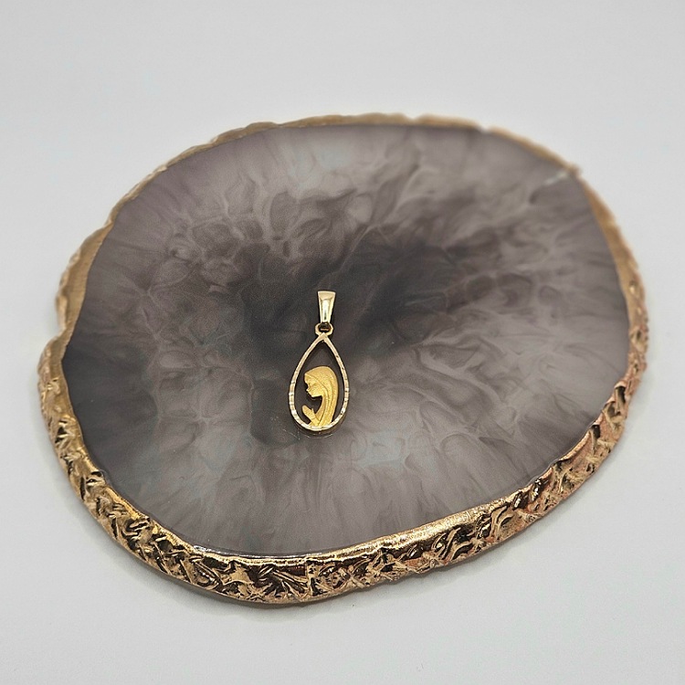 Medalik złoty – Matka Boska kropla – Złoto próba 585 - Jubiler Brilliance