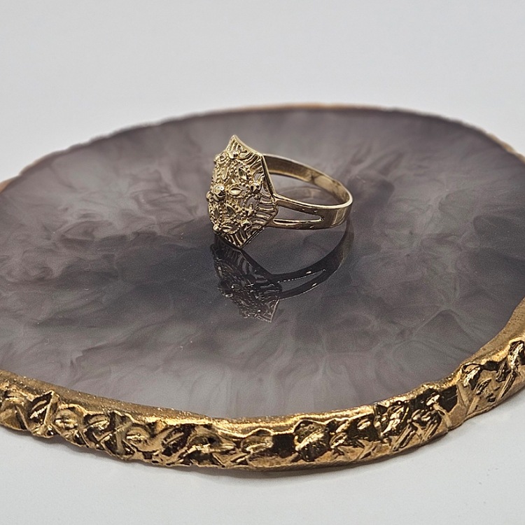 Pierścionek złoty – ażurowy rozmiar 16 – Złoto próba 585 - Jubiler Brilliance