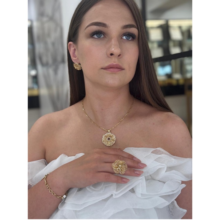 Zawieszka złota – promienista – Złoto próba 585 - Jubiler Brilliance