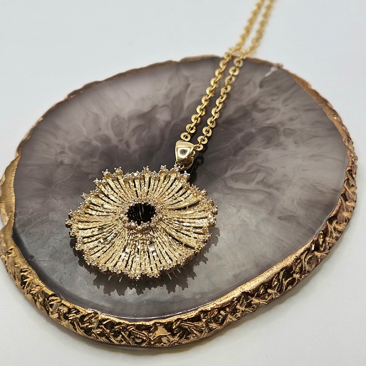 Zawieszka złota – promienista – Złoto próba 585 - Jubiler Brilliance