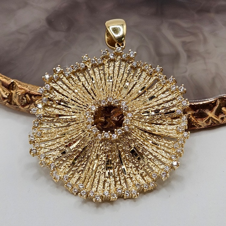 Zawieszka złota – promienista – Złoto próba 585 - Jubiler Brilliance