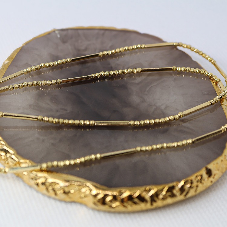 Komplet złoty – kuleczki diamentowane – Złoto próba 585 - Jubiler Brilliance