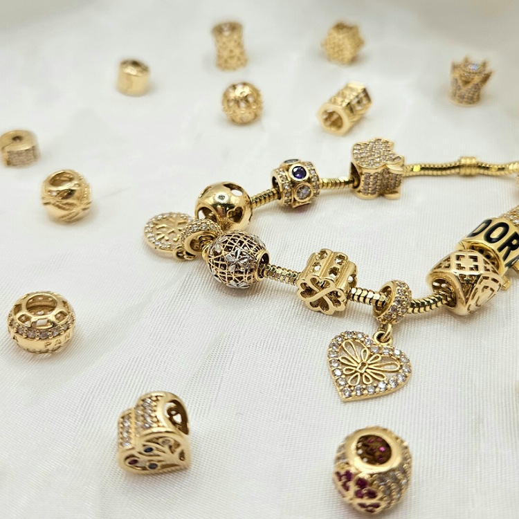 Zawieszka złota – Charms – wiszące serce – Złoto próba 585 - Jubiler Brilliance