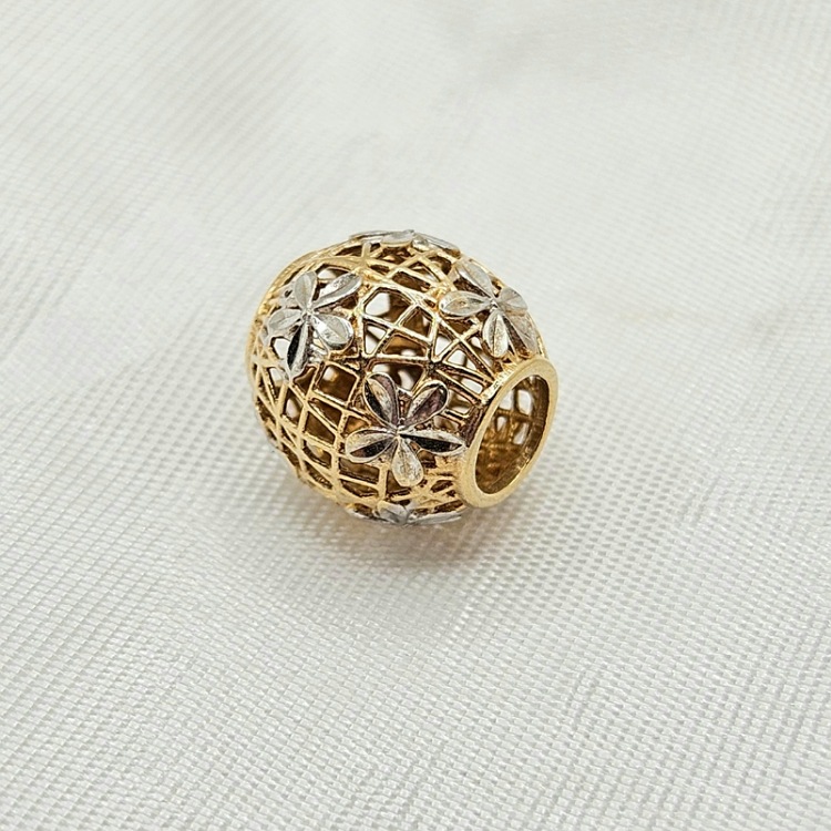 Zawieszka złota – Charms – ażurowa kulka – Złoto próba 585 - Jubiler Brilliance