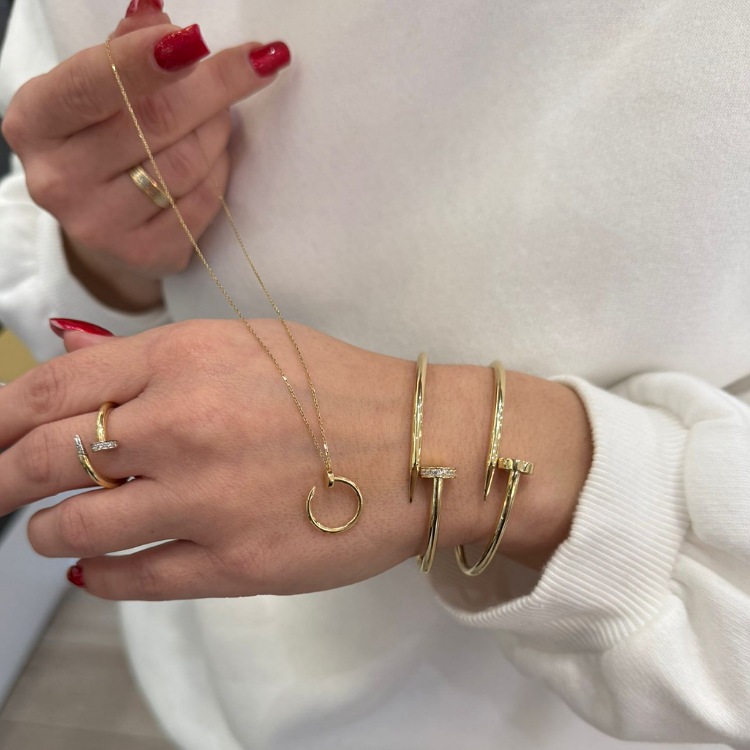 Bransoletka złota – gwóźdź – Złoto próba 585 - Jubiler Brilliance