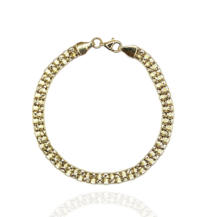 Bransoletka złota – bismark – Złoto próba 585