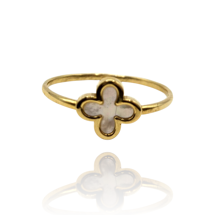 Pierścionek złoty – koniczyna rozmiar 14 – Złoto próba 585 - Jubiler Brilliance