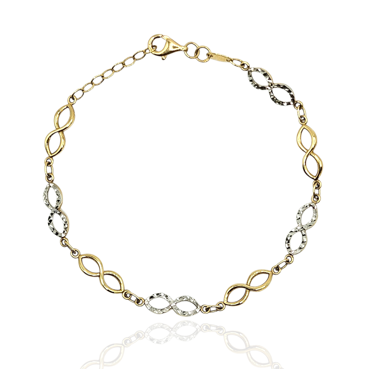 Bransoletka złota – nieskończoność – Złoto próba 585