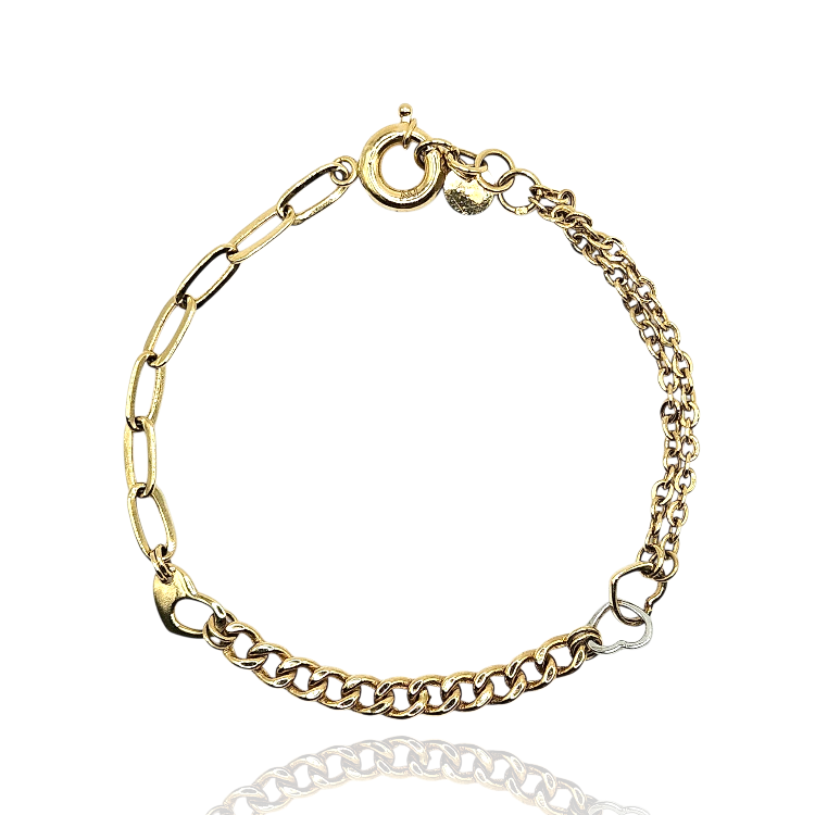 Bransoletka złota – pancerka z agrafką – Złoto próba 585 - Jubiler Brilliance