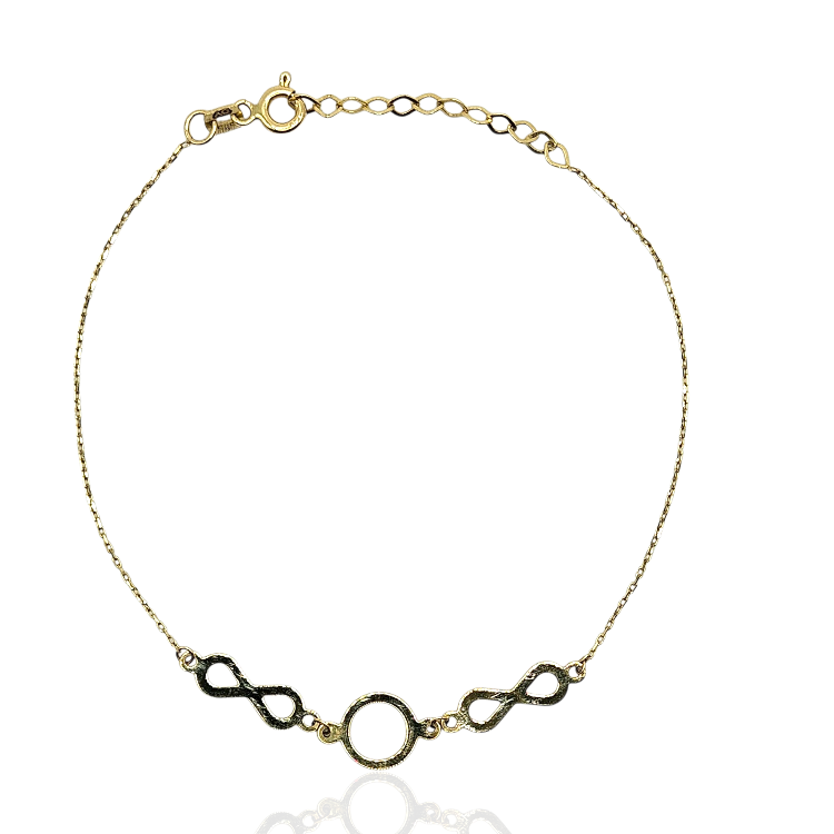 Bransoletka złota – nieskończoność – Złoto próba 585