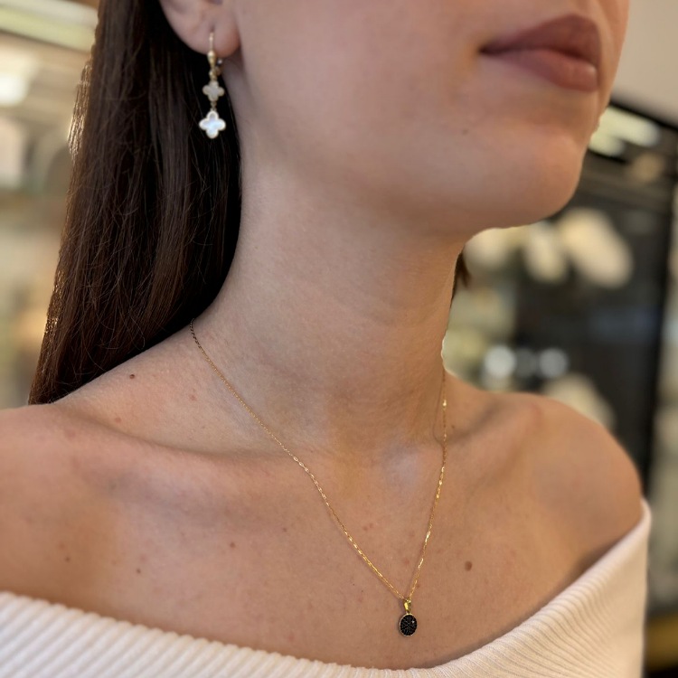 Komplet złoty – kolczyki + pierścionek – Złoto próba 585 - Jubiler Brilliance