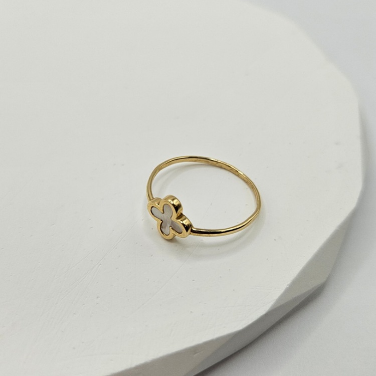 Pierścionek złoty – koniczyna rozmiar 14 – Złoto próba 585 - Jubiler Brilliance