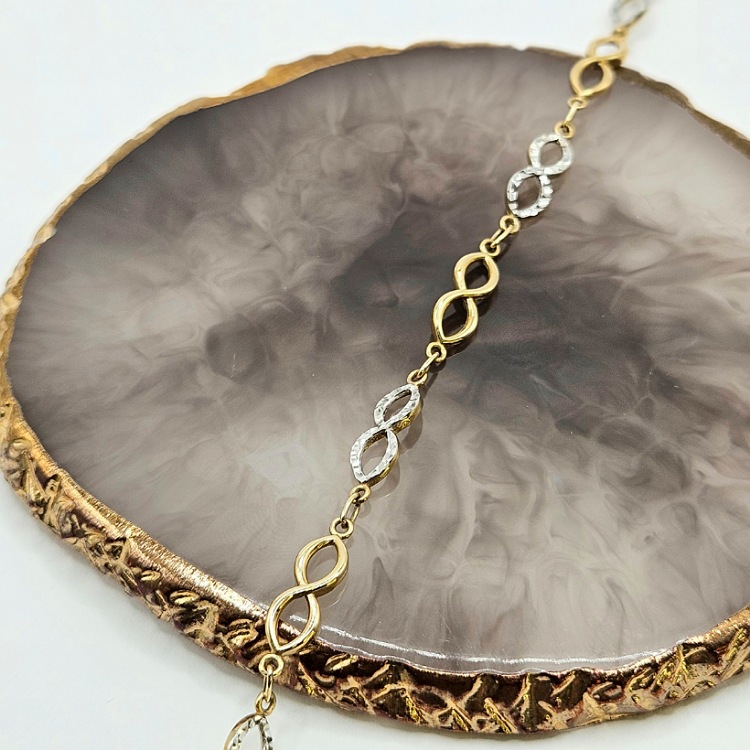 Bransoletka złota – nieskończoność – Złoto próba 585 - Jubiler Brilliance