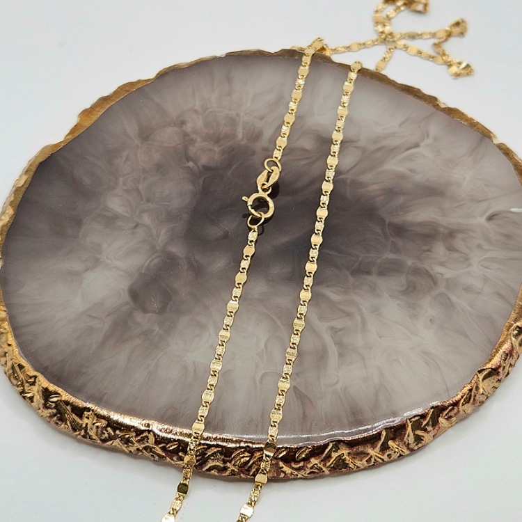 Komplet złoty – serce promienie + łańcuszek – Złoto próba 585 - Jubiler Brilliance