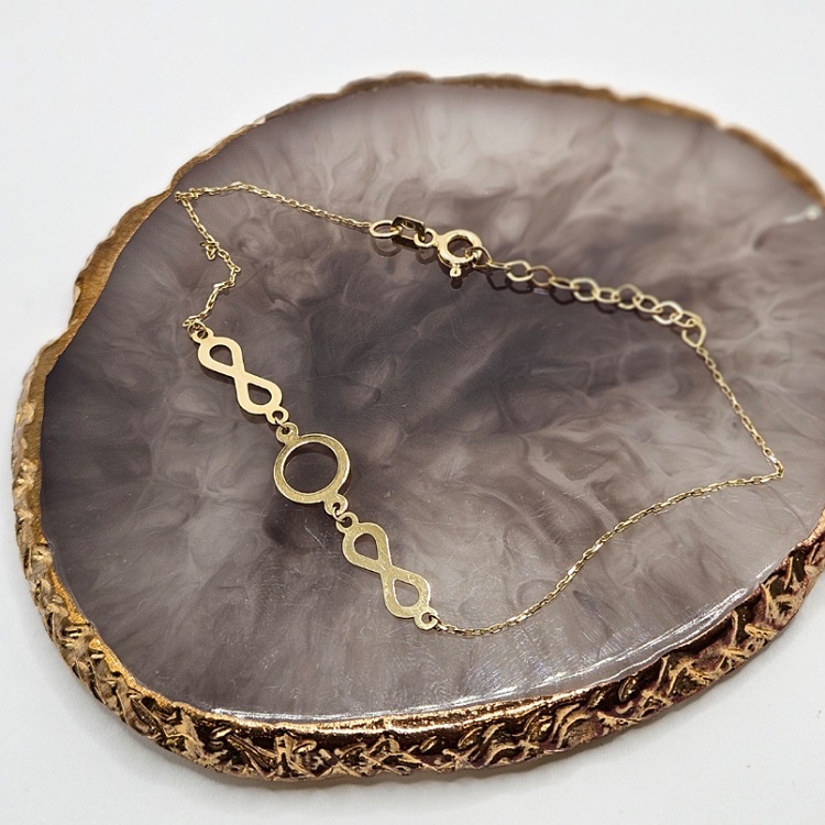 Bransoletka złota – nieskończoność – Złoto próba 585 - Jubiler Brilliance