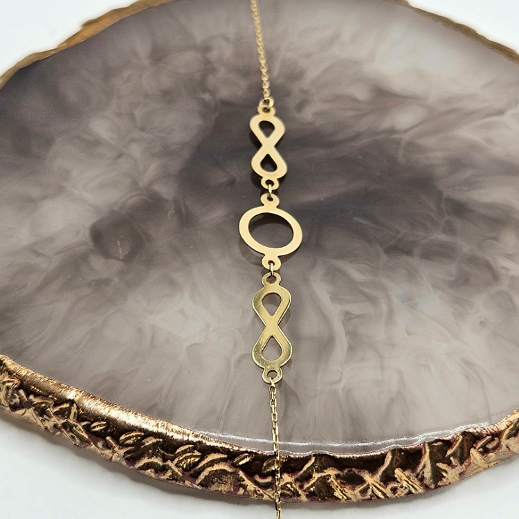 Bransoletka złota – nieskończoność – Złoto próba 585 - Jubiler Brilliance