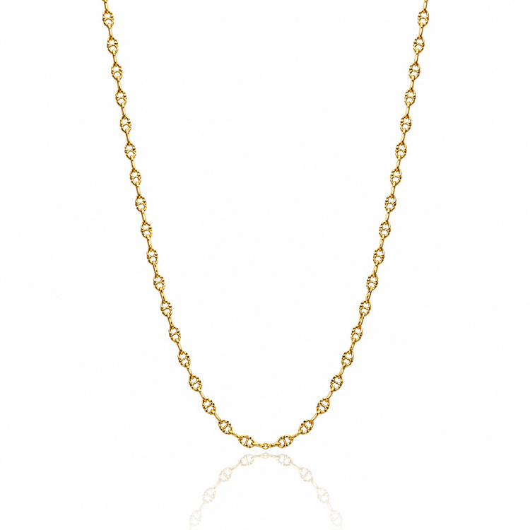 Łańcuszek złoty – GUCCI diamentowany 2,19g/50cm – Złoto próba 585