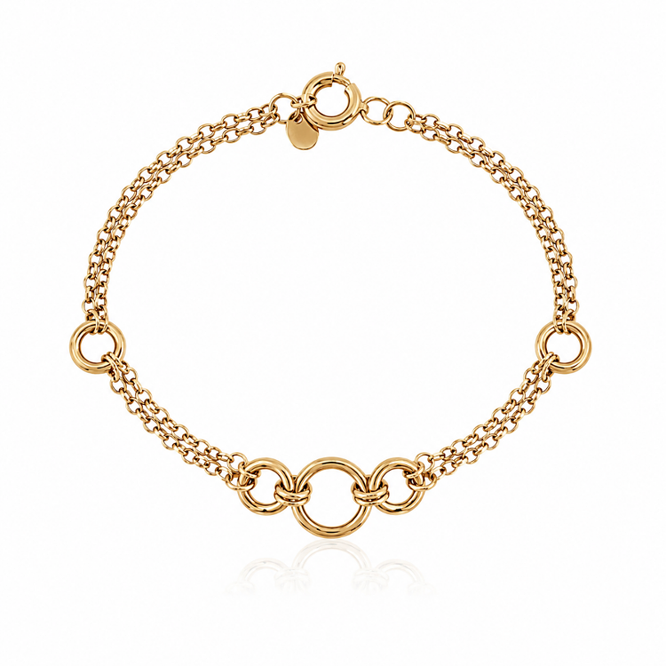 Bransoletka złota – ring – Złoto próba 585