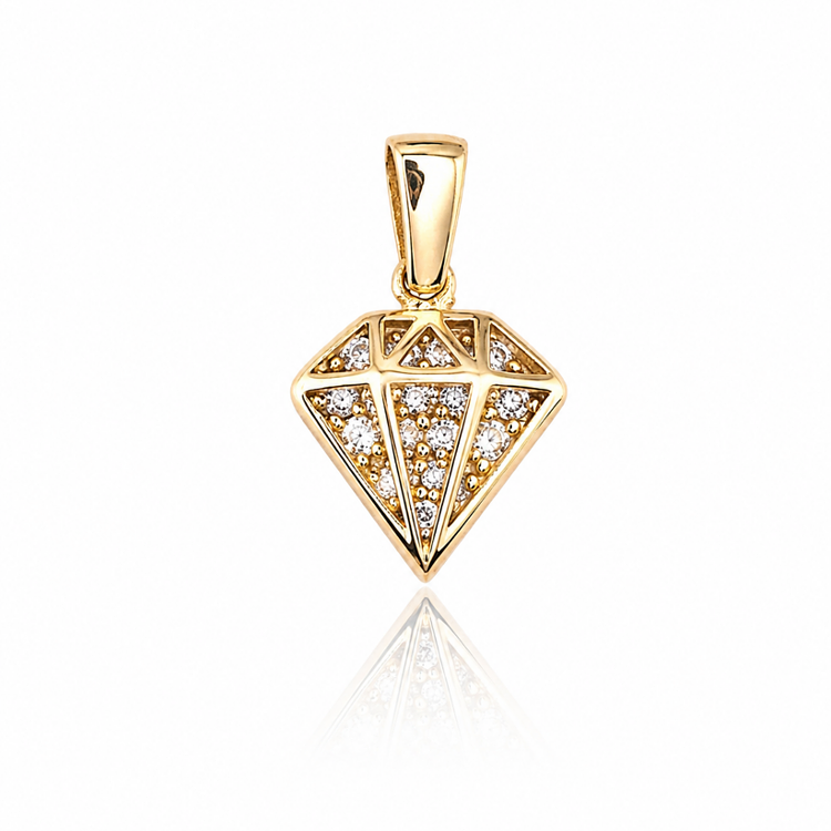 Zawieszka złota – diament  – Złoto próba 585