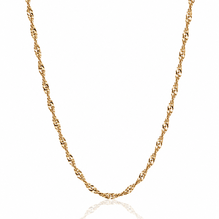 Łańcuszek złoty – Singapurka 2,25g/50cm – Złoto próba 585